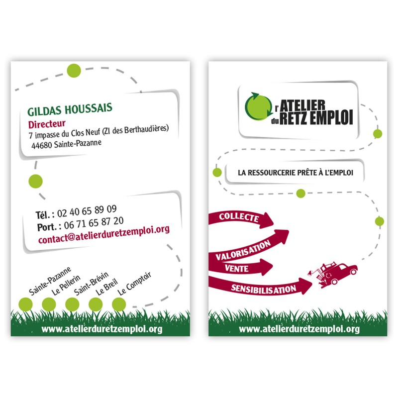 Atelier du Retz Emploi Cartes de visite Image 1