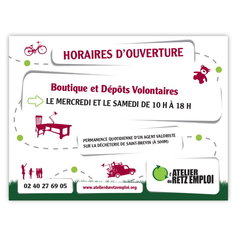 Atelier du Retz Emploi Panneau horaire Saint-Brévin Image 1