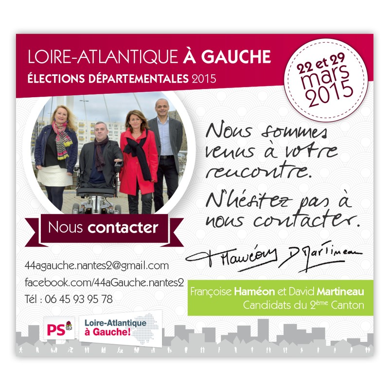 Départementale 2015 PS 2ème canton de Nantes Image 1