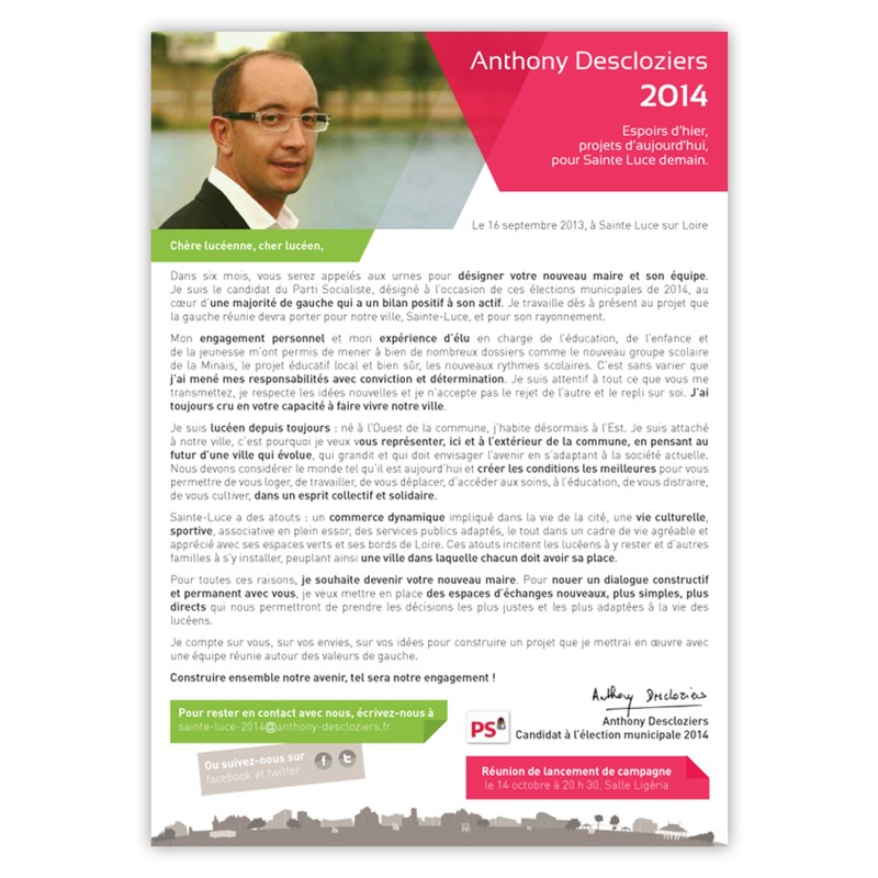Une énergie nouvelle - Municipales 2014 Image 1