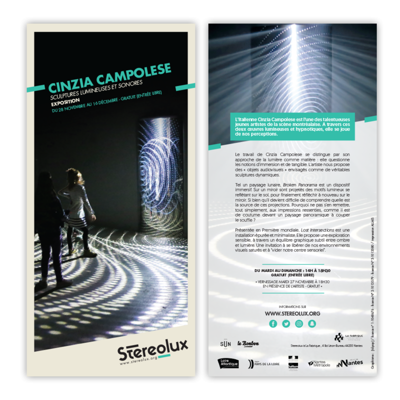 Stereolux Cinzia Campolese | Flyer Image 1