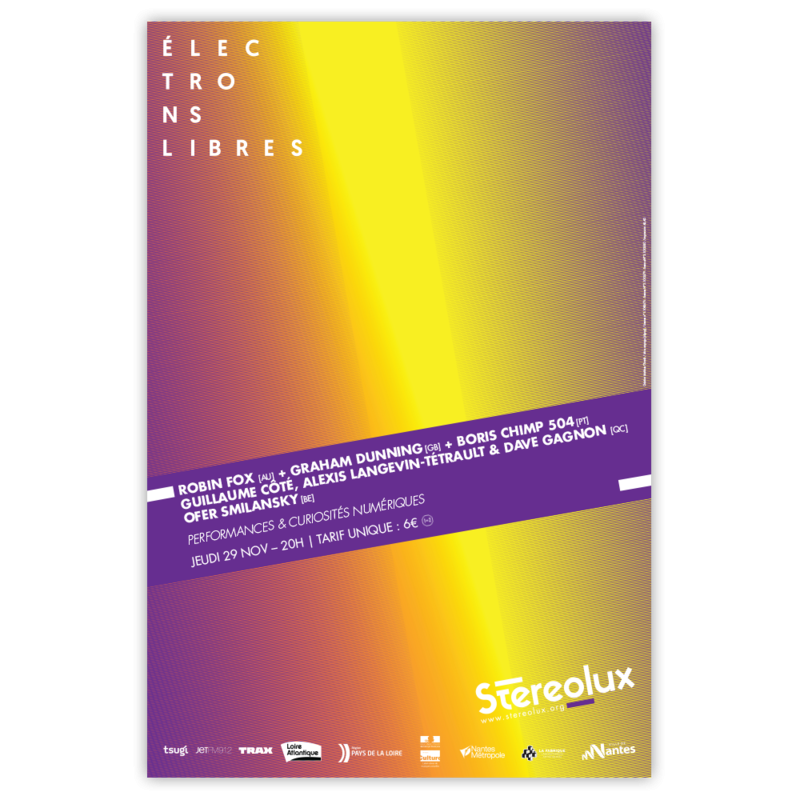 Stereolux Electrons libres 2018 - affiche Image 1
