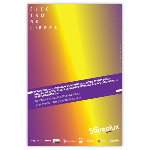 Stereolux Electrons libres 2018 - affiche